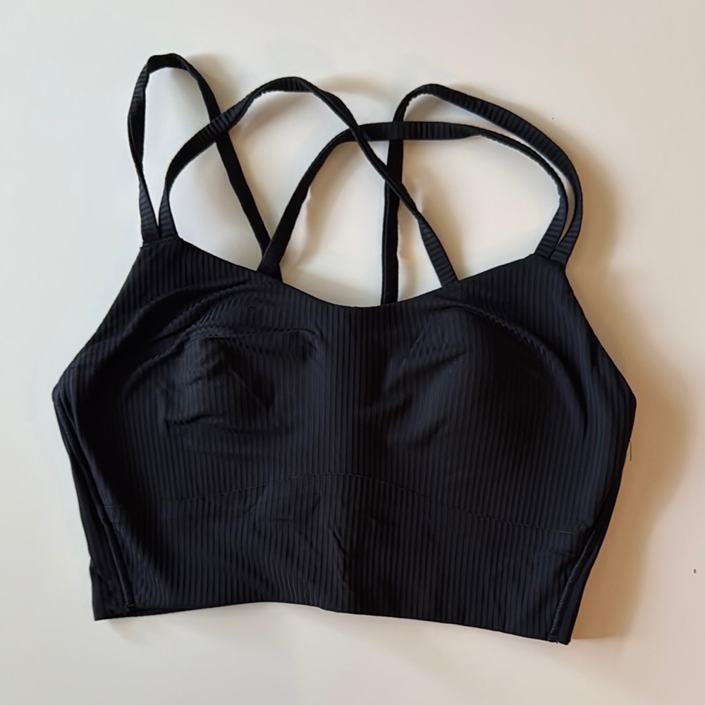 Lululemon Black Sports Bra with Criss-Cross Straps
